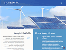 Tablet Screenshot of energyinvestgroup.pl